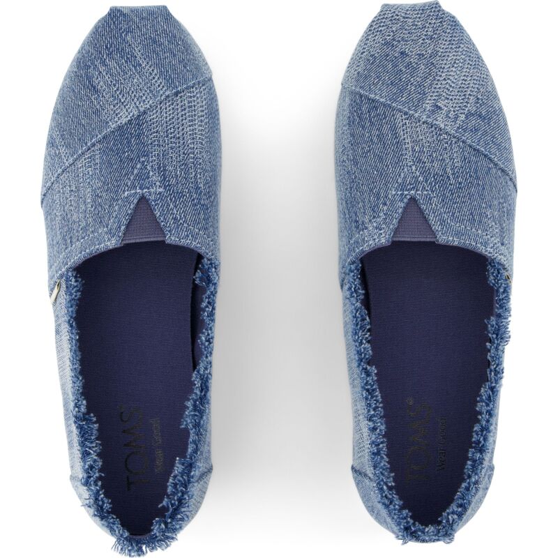 TOMS DARK SKY TEXTURED DENIM/FRAY 10021887 Blue