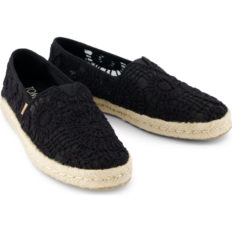 TOMS BLACK CROCHET LACE 10021938 Black