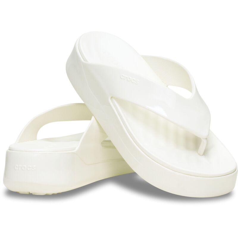 Crocs™ Getaway Platform Patent Flip Chalk