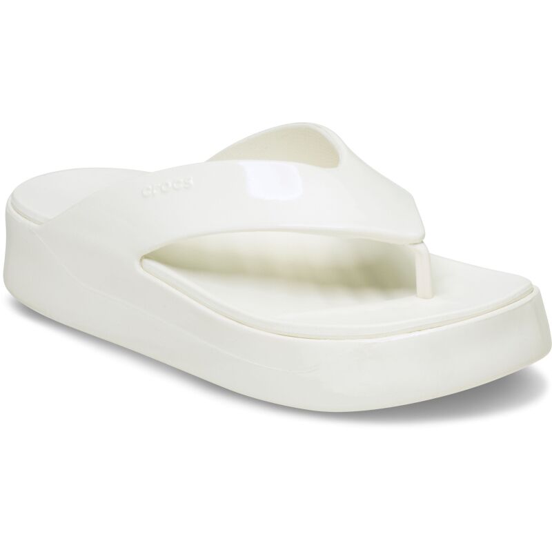 Crocs™ Getaway Platform Patent Flip Chalk