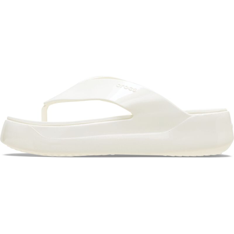 Crocs™ Getaway Platform Patent Flip Chalk