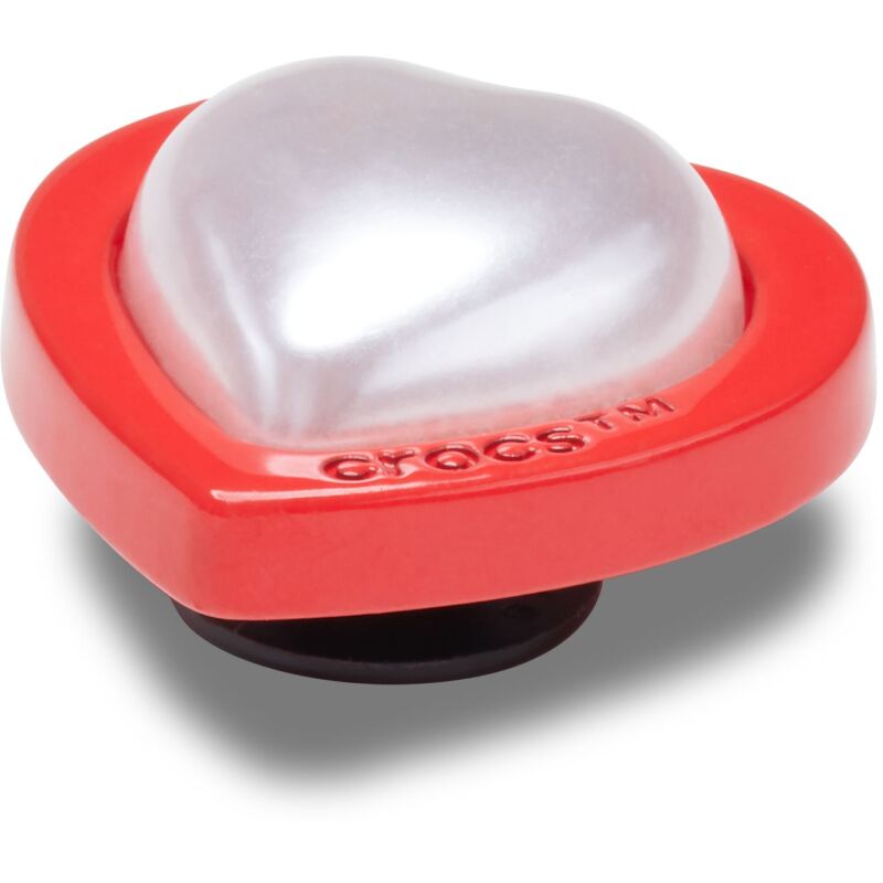 Crocs™ Jibbitz Red And Pearl Heart 
