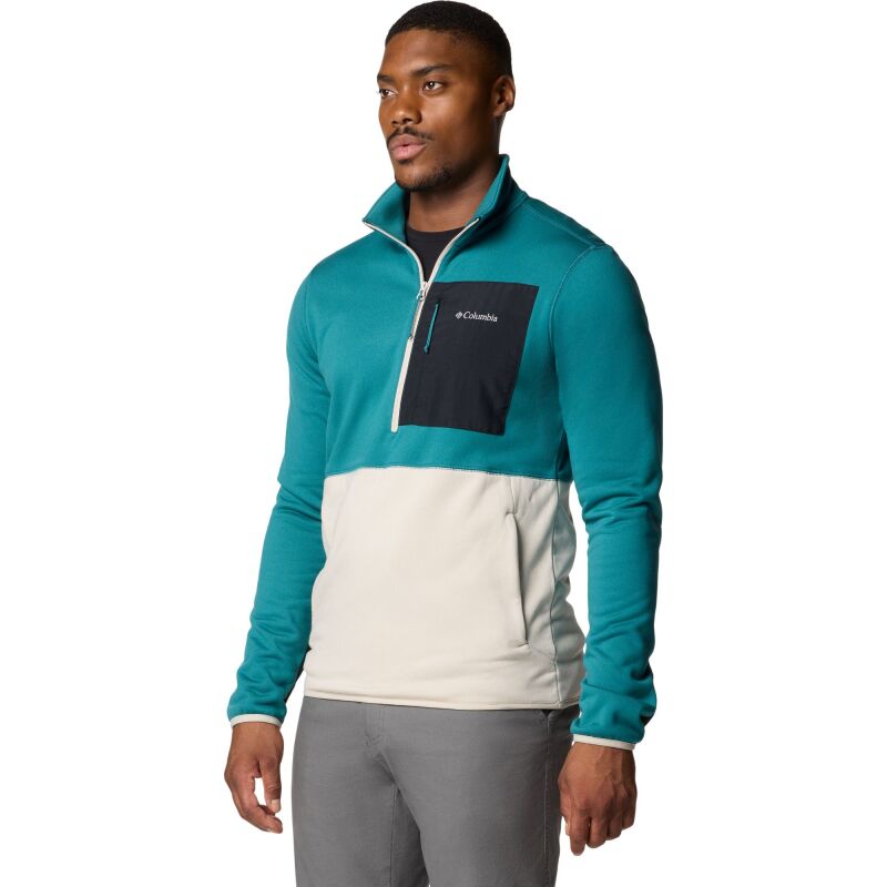 Columbia Hike Half Zip II Men's River Blue/ Dark Stone/ Black