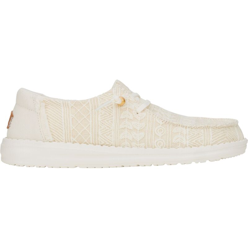 HEYDUDE Wendy Crochet Lace Women 43112 White/Gold