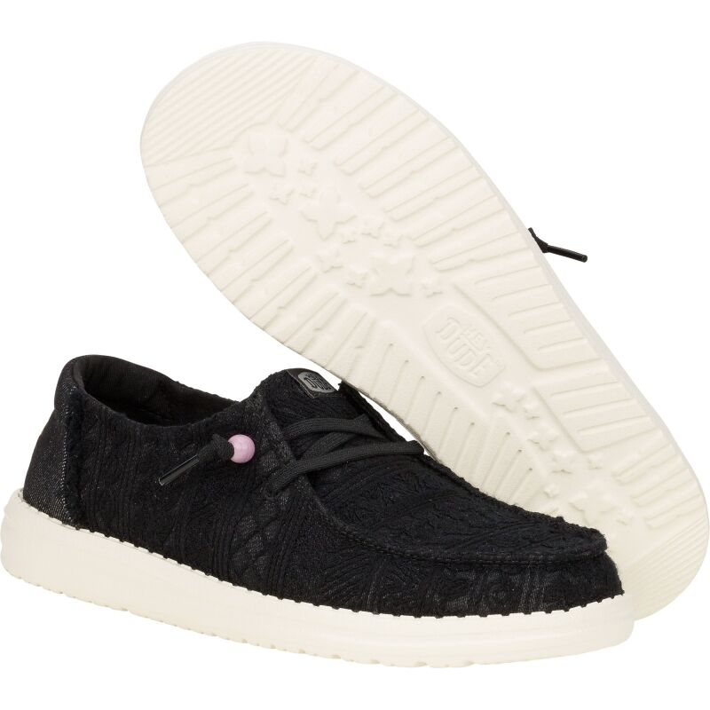 HEYDUDE Wendy Crochet Lace Women Black