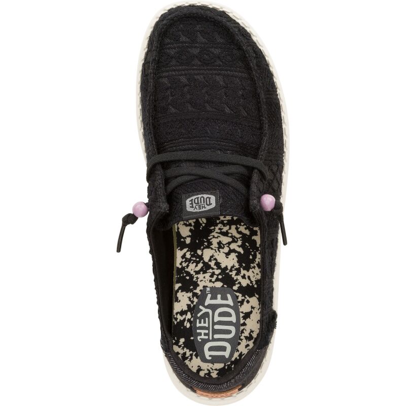 HEYDUDE Wendy Crochet Lace Women Black