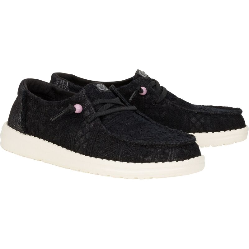 HEYDUDE Wendy Crochet Lace Women Black