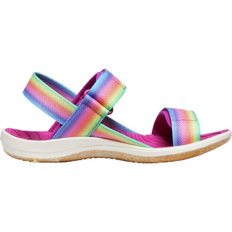 Keen Elle Backstrap Big Kid's Rainbow/Festival Fuchsia