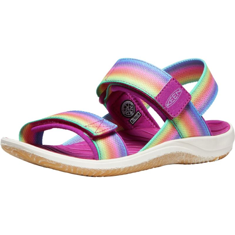 Keen Elle Backstrap Big Kid's Rainbow/Festival Fuchsia