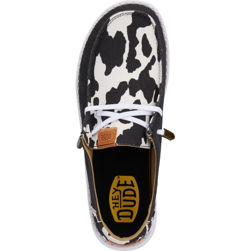 HEYDUDE Wendy Animal Women 41037 Black/Cow