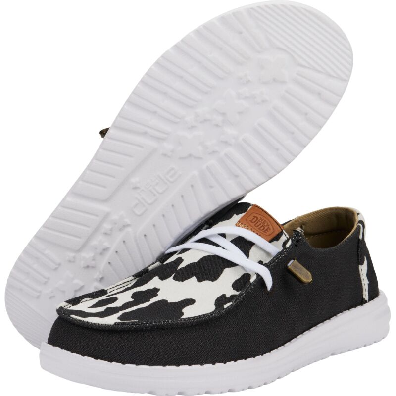 HEYDUDE Wendy Animal Women 41037 Black/Cow