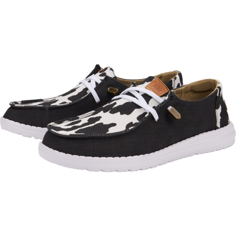 HEYDUDE Wendy Animal Women 41037 Black/Cow