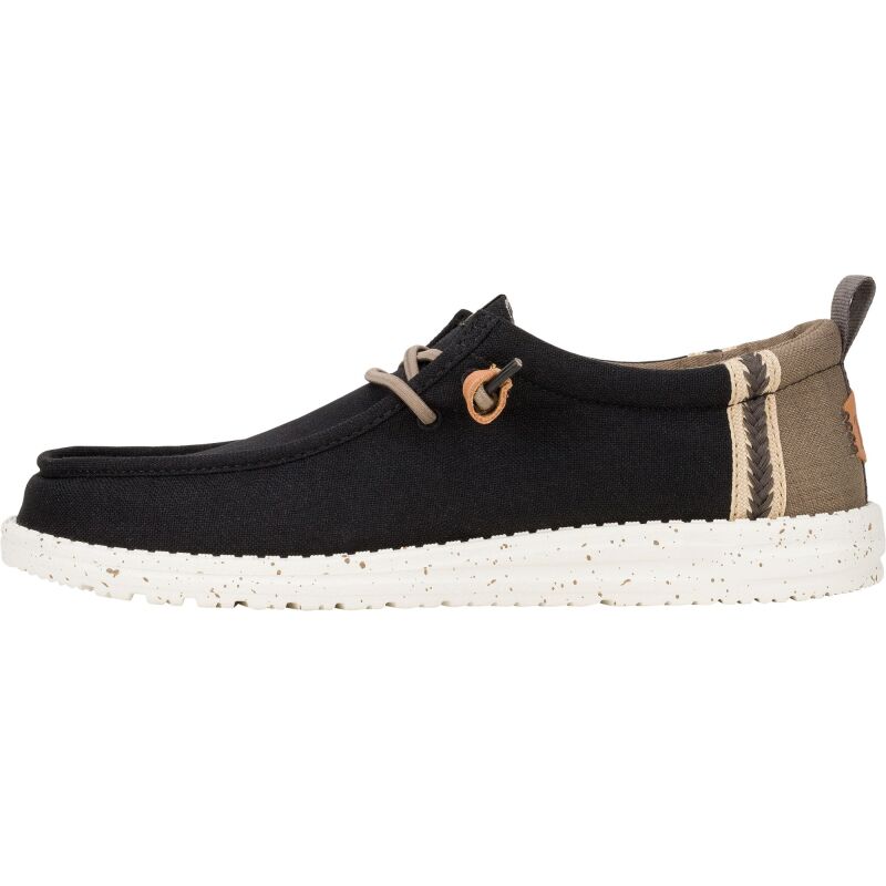 HEYDUDE Wally Summer Linen Men 43086 Black/Walnut