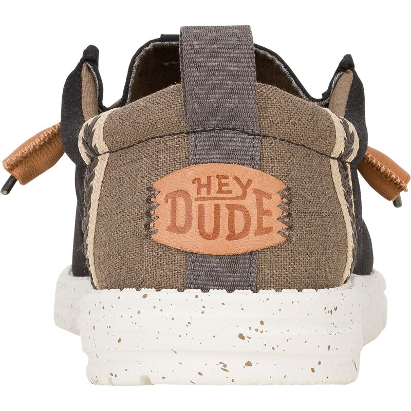 HEYDUDE Wally Summer Linen Men 43086 Black/Walnut