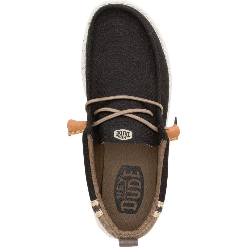 HEYDUDE Wally Summer Linen Men 43086 Black/Walnut