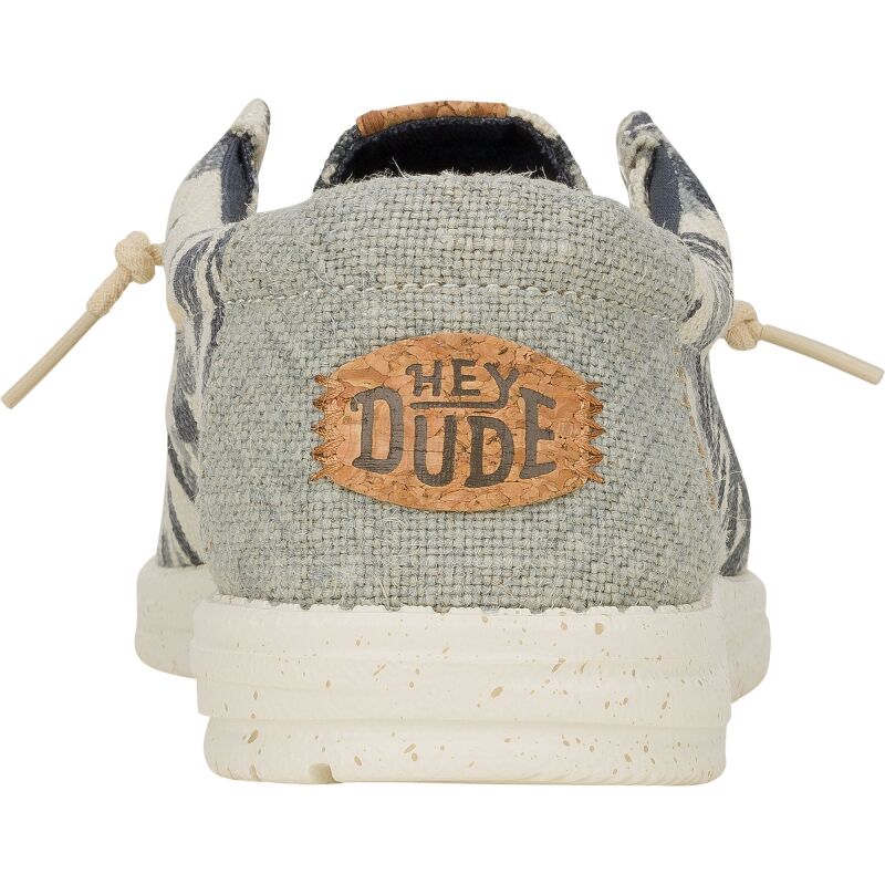 HEYDUDE Wally Palm Jute Men 43087 Egret/Cloud Blue