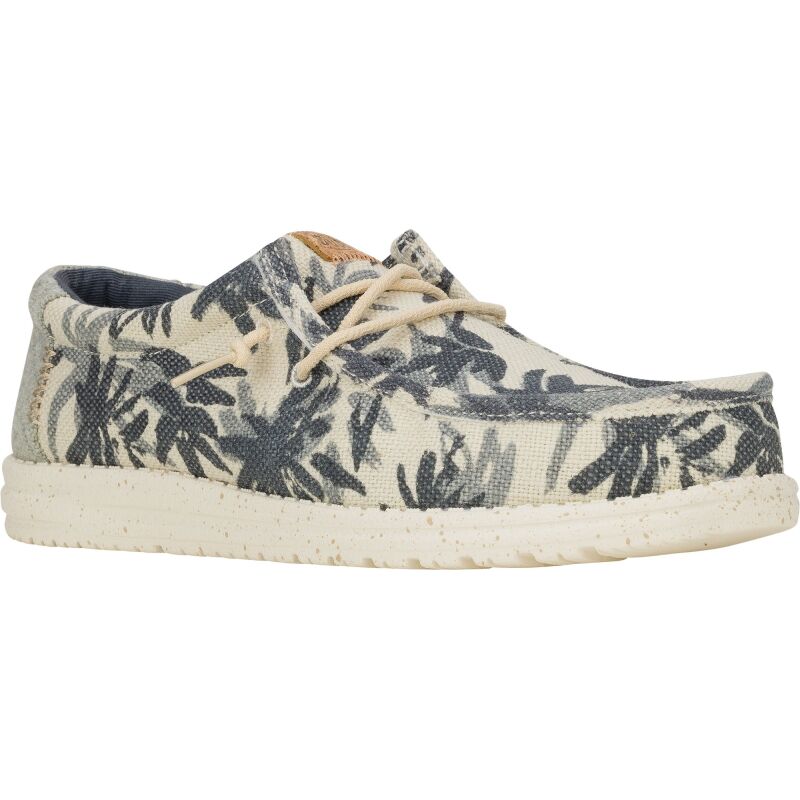 HEYDUDE Wally Palm Jute Men 43087 Egret/Cloud Blue