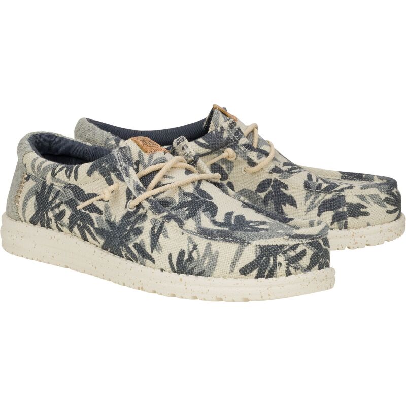 HEYDUDE Wally Palm Jute Men 43087 Egret/Cloud Blue