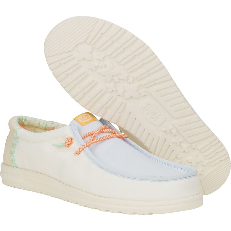 HEYDUDE Wally Boardshort Men 43090 White/Ancient Blue/Egret