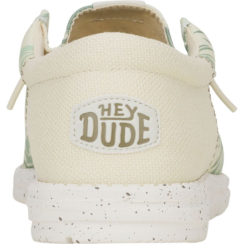 HEYDUDE Wally Funk Psych Palm Men 43119 Light Grey/Celadon Green