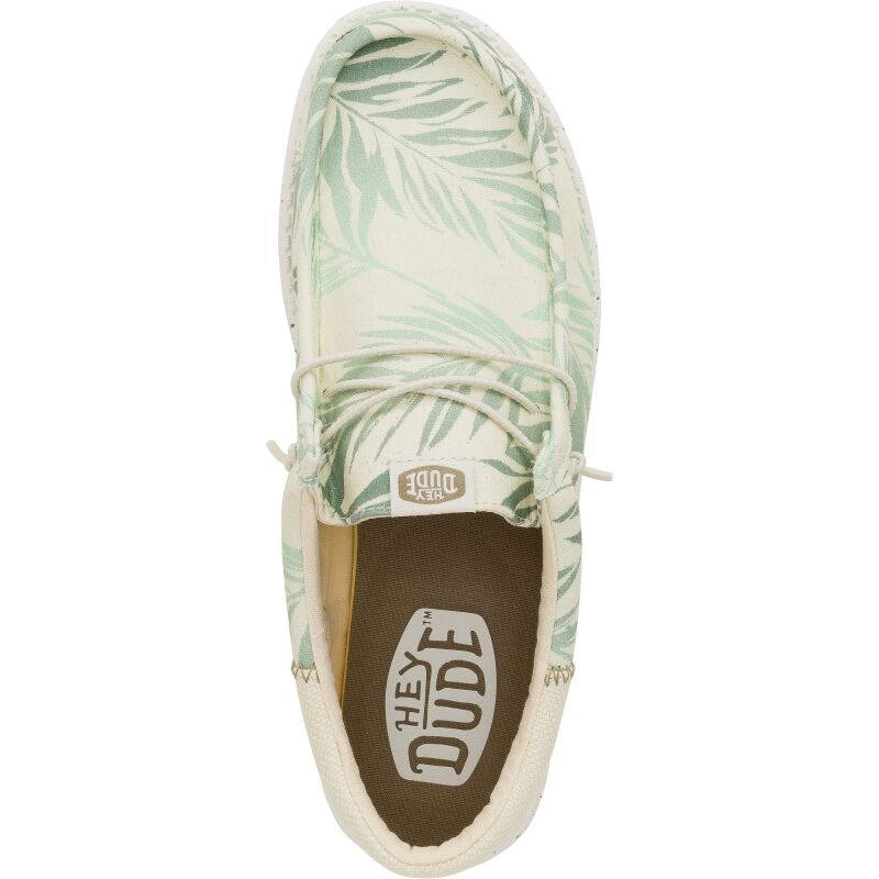 HEYDUDE Wally Funk Psych Palm Men 43119 Light Grey/Celadon Green