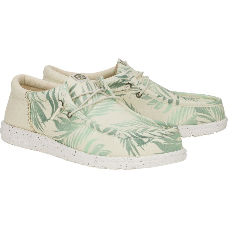 HEYDUDE Wally Funk Psych Palm Men 43119 Light Grey/Celadon Green