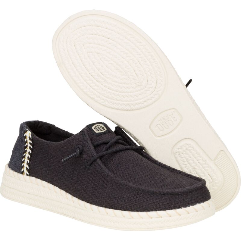 HEYDUDE Wendy Espadrille Woven  43681 Black
