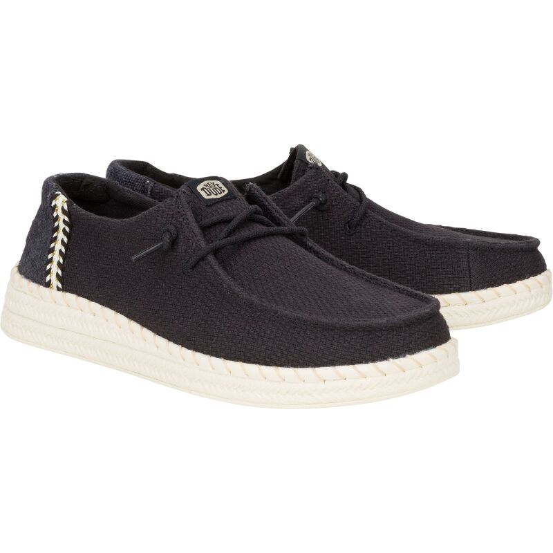 HEYDUDE Wendy Espadrille Woven  43681 Black