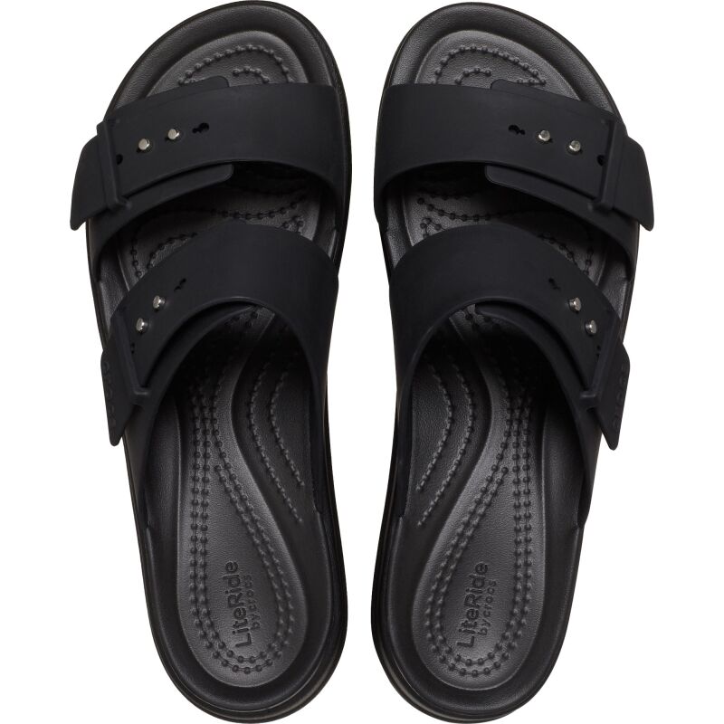 Crocs™ Brooklyn Sandal Low Wedge Women's Black