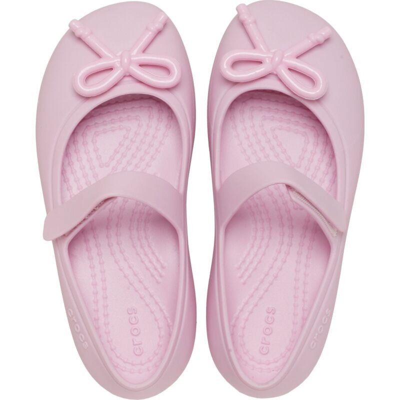 Crocs™ Brooklyn Bow Mary Jane Flat Ballerina Pink