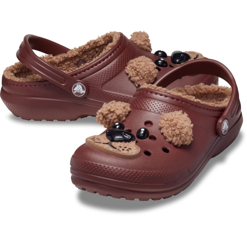 Crocs™ Classic Lined I Am Brown Bear Clog Toddler Dark Clay