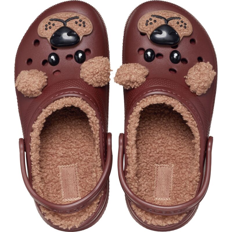Crocs™ Classic Lined I Am Brown Bear Clog Toddler Dark Clay