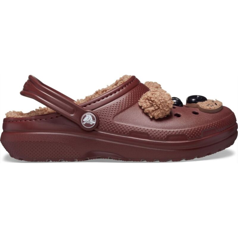 Crocs™ Classic Lined I Am Brown Bear Clog Kid's Dark Clay