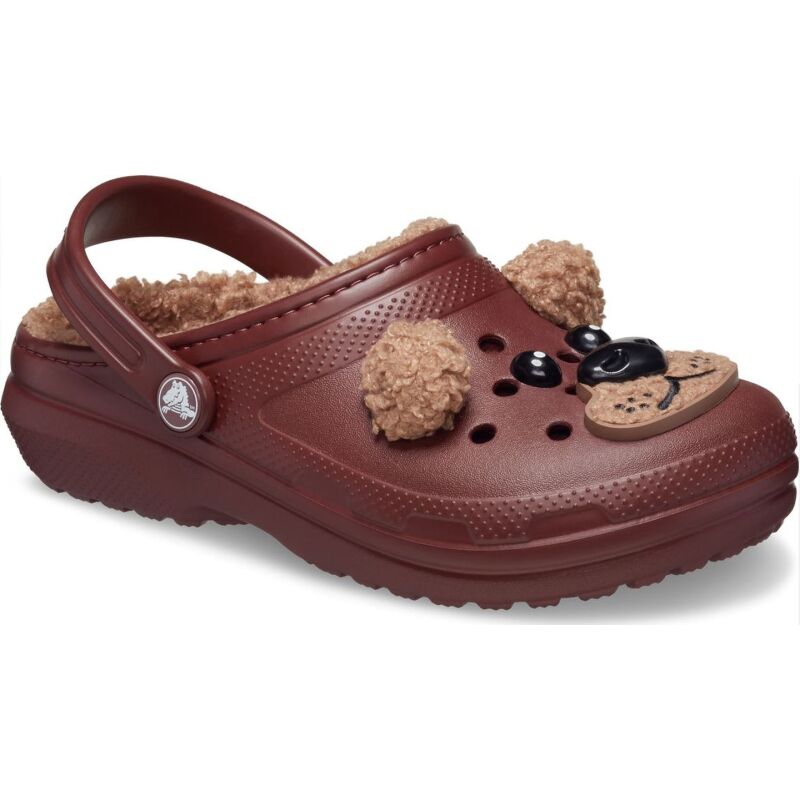 Crocs™ Classic Lined I Am Brown Bear Clog Kid's Dark Clay