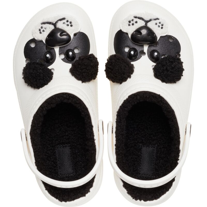 Crocs™ Classic Lined I Am Panda Bear Clog Kid's Chalk/Black