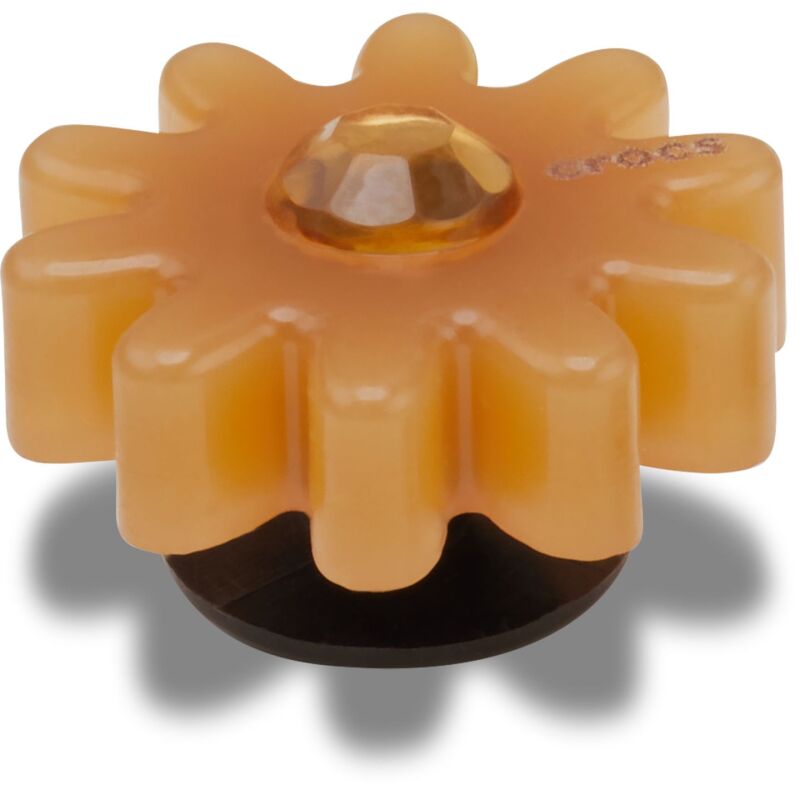 Crocs™ Jibbitz Brown Flower With Gem 