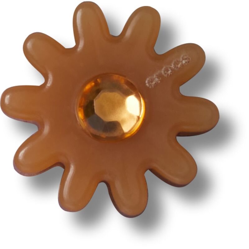 Crocs™ Jibbitz Brown Flower With Gem 