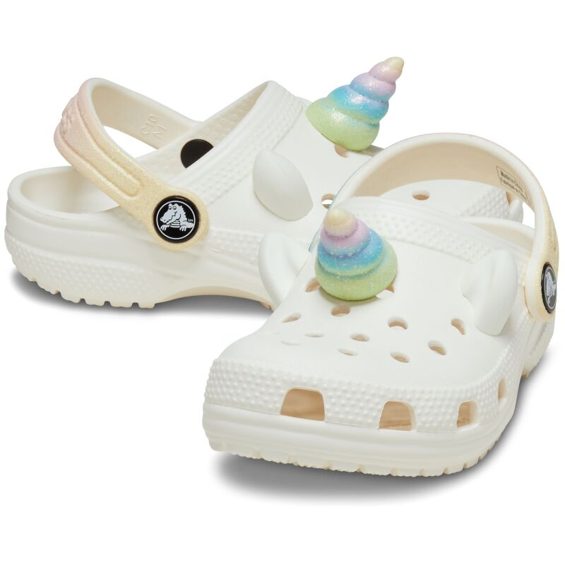 Crocs™ Classic I AM Rainbow Unicorn Clog Chalk