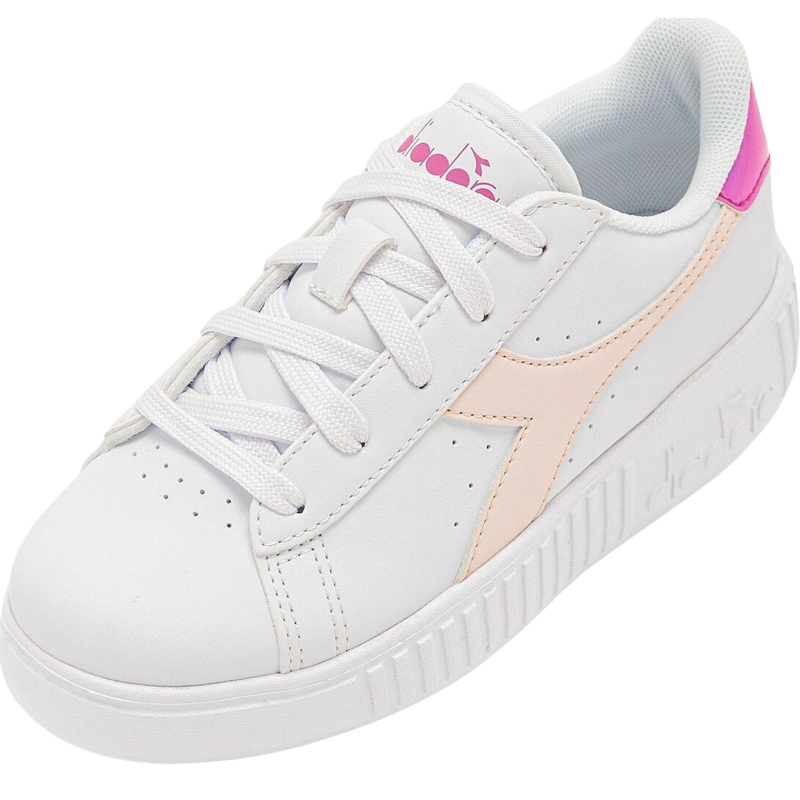DIADORA Game Step Ps Kid's White/Robinia Violet