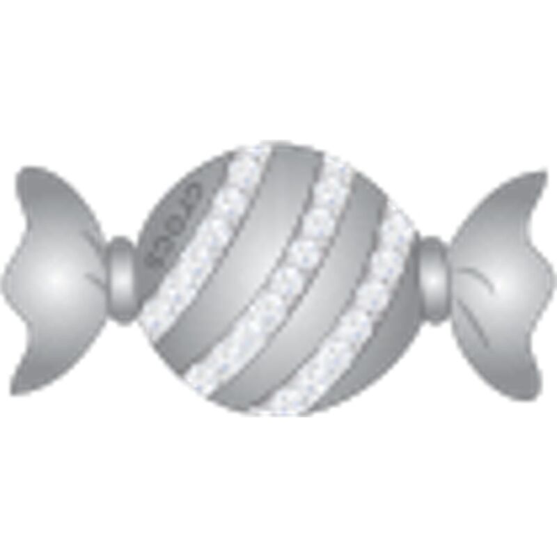 Crocs™ Crocs Jibbitz Silver SMT Gem Candy Piece 198445376740 