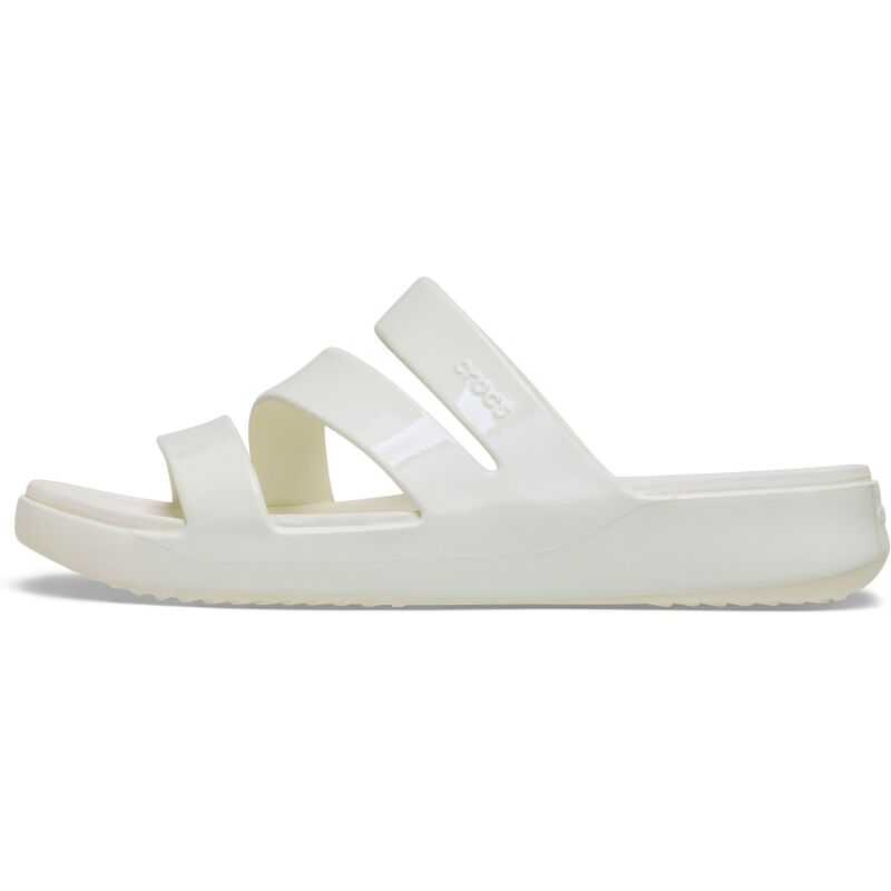 Crocs™ Getaway Patent Strappy Chalk