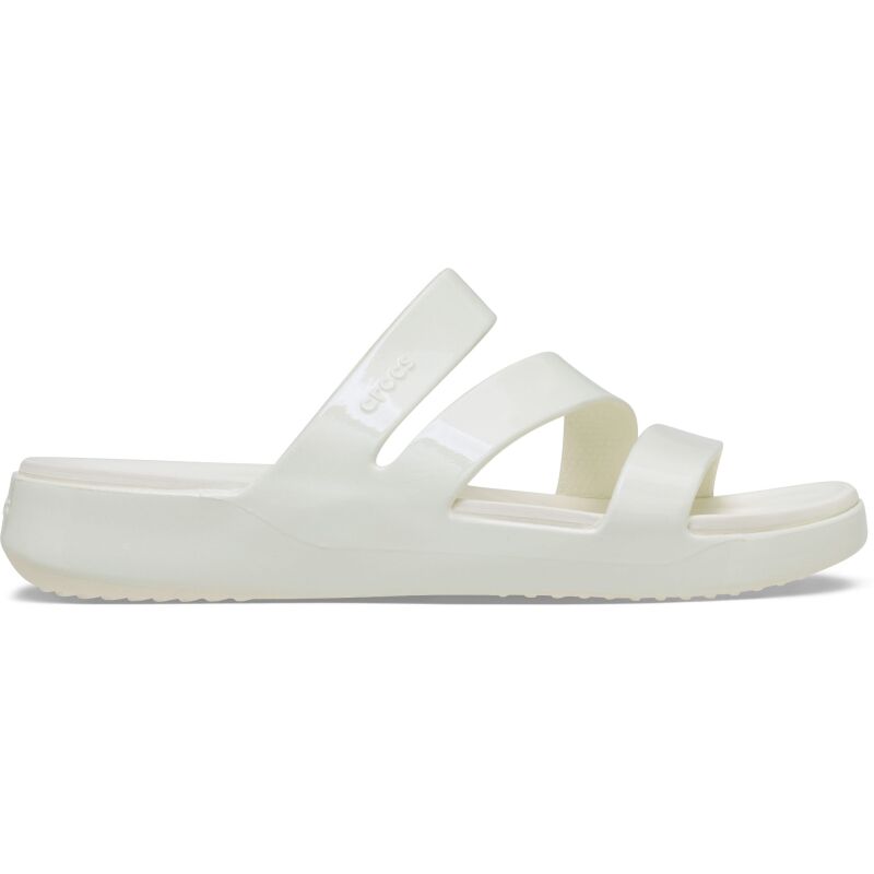 Crocs™ Getaway Patent Strappy Chalk