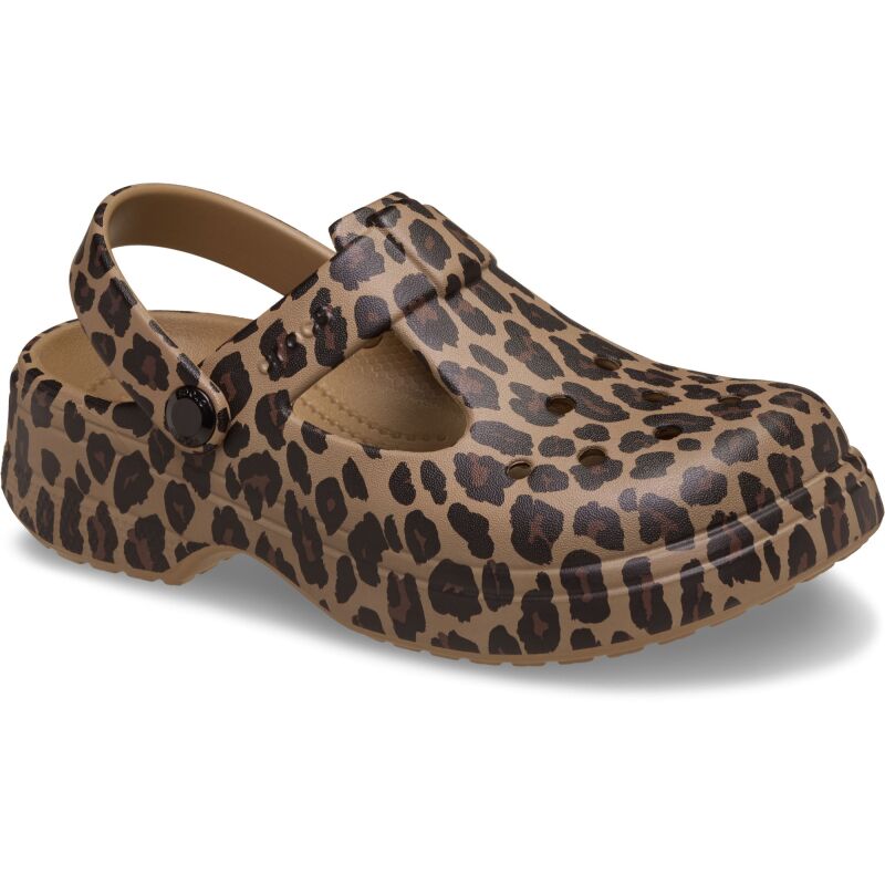 Crocs™ Classic Mary Jane Animal Clog Kid's Sepia/Leopard