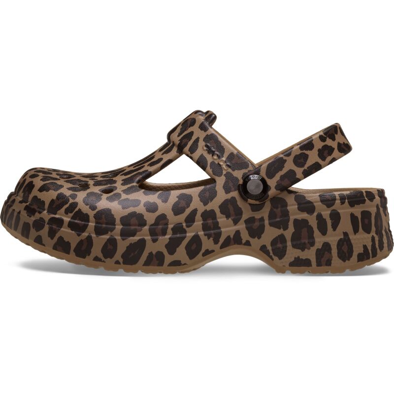 Crocs™ Classic Mary Jane Animal Clog Kid's Sepia/Leopard