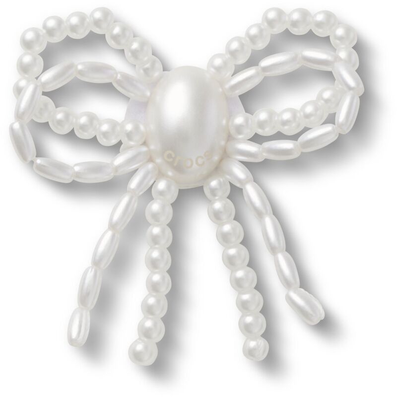 Crocs™ Jibbitz White Pearl Beaded Bow 