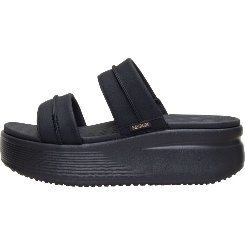 HEYDUDE Austin Slide Classic Women's Black/Black