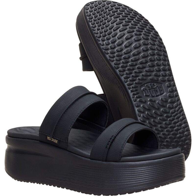 HEYDUDE Austin Slide Classic Women's Black/Black