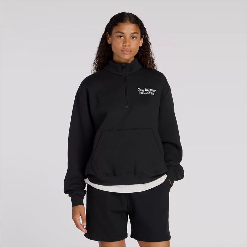 New Balance Linear Graphic Half Zip Black