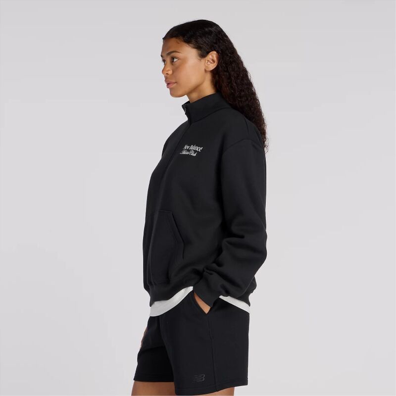 New Balance Linear Graphic Half Zip Black