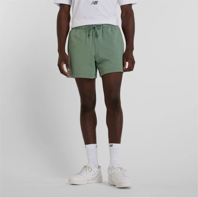 New Balance Athletics French Terry Short 5 Dark Juniper